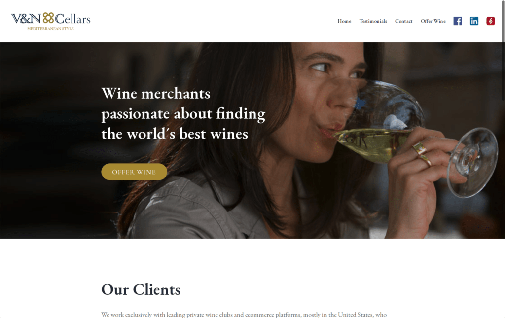 V & N Cellars Website